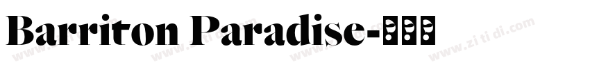 Barriton Paradise字体转换
